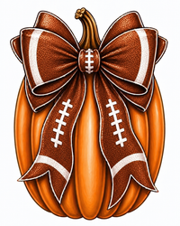Thumbnail for Football Pumpkin with Bow 22" Wood Door Hanger - MF-W-0018-DH