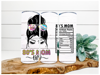 Thumbnail for 80s Mom Tumbler 20 oz Skinny Tumbler - DECOETUMBLER-152