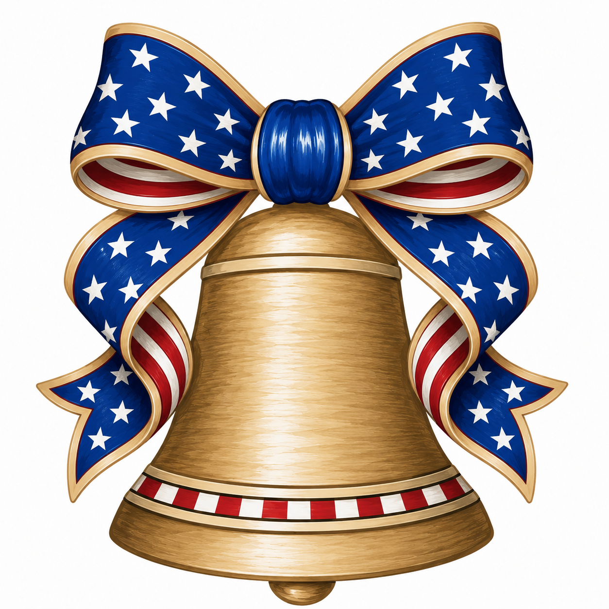 Patriotic Liberty Bell No Text DBJ W 12" Wood Wreath Sign - DBJ-W-0019