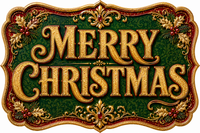 Thumbnail for Gold Merry Christmas 12" Wood Wreath Sign - DBJ-W-0042