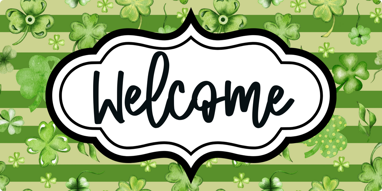 Watermelon Welcome 6x12" Wood Wreath Sign - DCO-00719-1