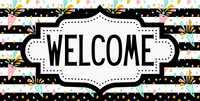 Thumbnail for Confetti Welcome Sign, DCO-01254, Sign For Wreath, 6x12