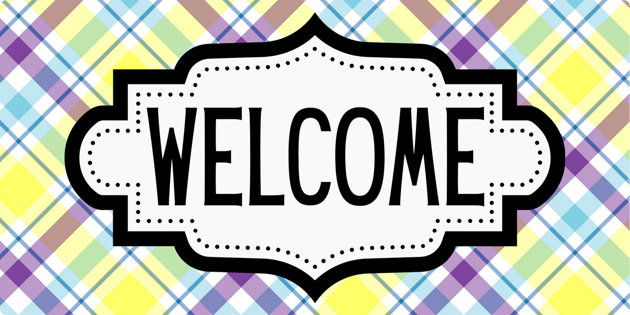 Easter Welcome 6x12" Wood Wreath Sign - DCO-01260-1