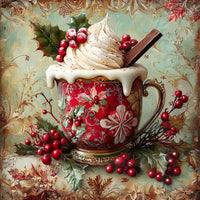 Thumbnail for Winter Mug Sign, DCO-102001, Sign For Wreath, 10x10in Metal Sign