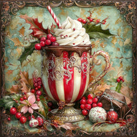 Thumbnail for Winter Mug Sign, DCO-102002, Sign For Wreath, 10x10in Metal Sign