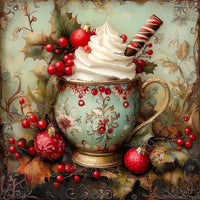 Thumbnail for Winter Mug Sign, DCO-102005, Sign For Wreath, 10x10in Metal Sign