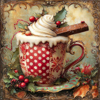 Thumbnail for Winter Mug Sign, DCO-102013, Sign For Wreath, 10x10in Metal Sign