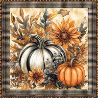 Thumbnail for Fall Pumpkins Sign, DCO-102067, Sign For Wreath, 10x10in Metal Sign