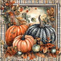 Thumbnail for Fall Pumpkins Sign, DCO-102070, Sign For Wreath, 10x10in Metal Sign