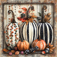 Thumbnail for Fall Pumpkins Sign, DCO-102072, Sign For Wreath, 10x10in Metal Sign