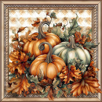 Thumbnail for Fall Pumpkins Sign, DCO-102081, Sign For Wreath, 10x10in Metal Sign