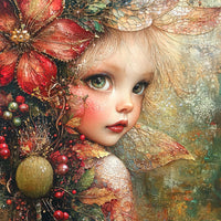 Thumbnail for Christmas Fairy, DCO-102137, Sign For Wreath, 10x10in Metal Sign