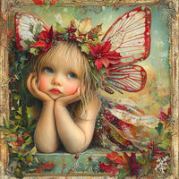 Thumbnail for Christmas Fairy, DCO-102145, Sign For Wreath, 10x10in Metal Sign