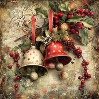 Thumbnail for Christmas Bell Sign, DCO-102328, Sign For Wreath, 10x10in Metal Sign