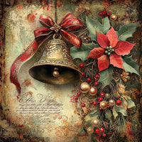 Thumbnail for Christmas Bell Sign, DCO-102339, Sign For Wreath, 10x10in Metal Sign