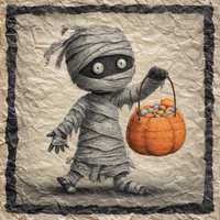 Thumbnail for Cute Mummy Sign, DCO-102536, Sign For Wreath, 10x10in Metal Sign