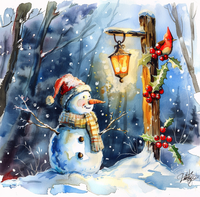 Thumbnail for Snowman Sign, DCO-102556, Sign For Wreath, 10x10in Metal Sign