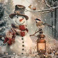 Thumbnail for Snowman Sign, DCO-102577, Sign For Wreath, 10x10in Metal Sign