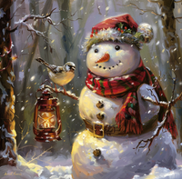 Thumbnail for Snowman Sign, DCO-102583, Sign For Wreath, 10x10in Metal Sign