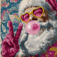 Thumbnail for Fun Santa Sign, DCO-102615, Sign For Wreath, 10x10in Metal Sign