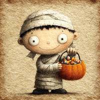 Thumbnail for Cute Mummy Sign, DCO-102623, Sign For Wreath, 10x10in Metal Sign