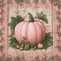 Thumbnail for Pink Fall Pumpkin Sign, DCO-102631, Sign For Wreath, 10x10in Metal Sign