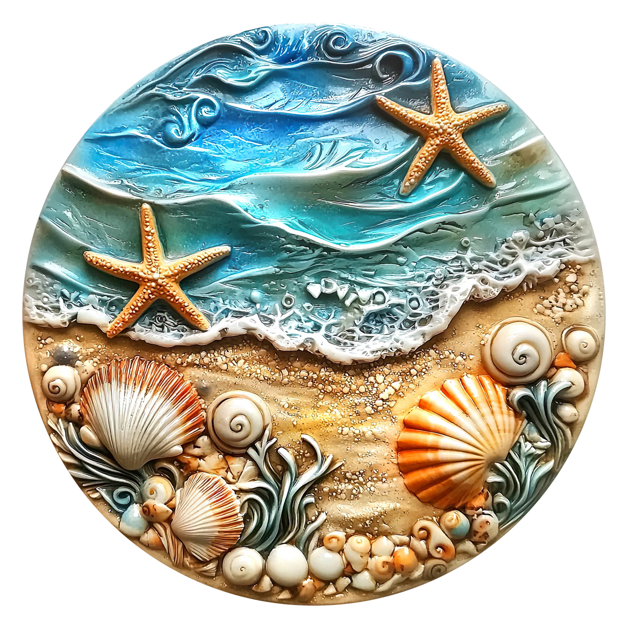 Beach 10" Metal Wreath Sign - DCO-102716