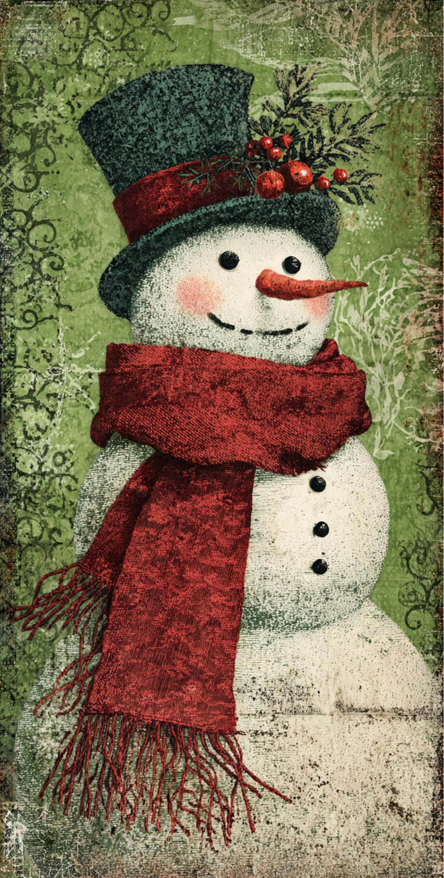 Snowman 6x12" Metal Wreath Sign - DCO-102754
