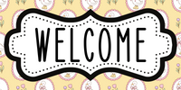 Thumbnail for Welcome Spring 6x12" Wood Wreath Sign - DCO-102920-1
