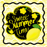Thumbnail for Summer Lemon 10" Metal Wreath Sign - DCO-102980