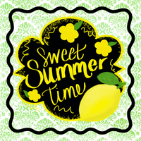 Thumbnail for Summer Lemon 10" Metal Wreath Sign - DCO-102981