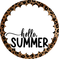 Thumbnail for Hello Summer For Door 18" Wood Door Hanger - DCO-102985-DH