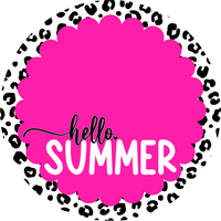Thumbnail for Summer Hello For Door 18" Wood Door Hanger - DCO-102989-DH
