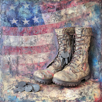 Thumbnail for Patriotic Sign, USA Sign, DCO-13631, Sign For Wreath, 10x10