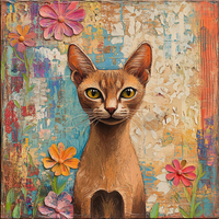 Thumbnail for Cat Sign, DCO-13647, Sign For Wreath, 10x10