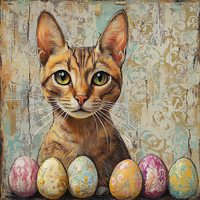 Thumbnail for Cat Sign, DCO-13652, Sign For Wreath, 10x10