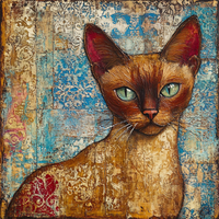 Thumbnail for Cat Sign, DCO-13653, Sign For Wreath, 10x10