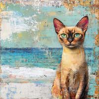 Thumbnail for Cat Sign, DCO-13655, Sign For Wreath, 10x10