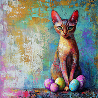 Thumbnail for Cat Sign, DCO-13660, Sign For Wreath, 10x10