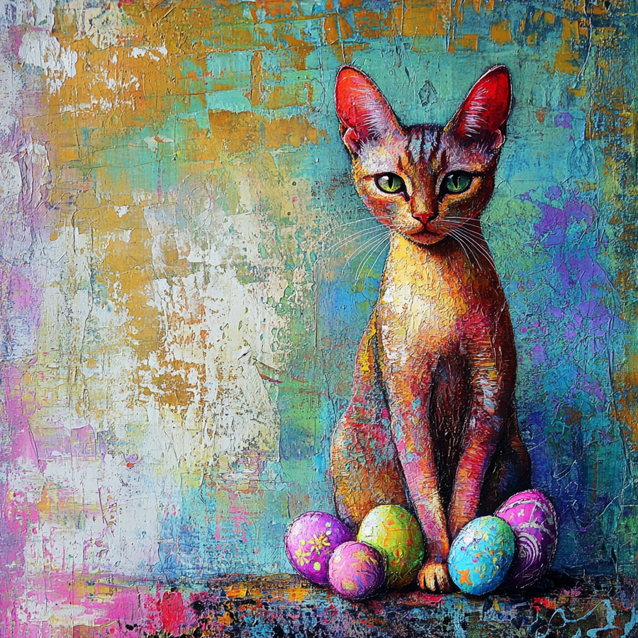 Cat Sign, DCO-13660, Sign For Wreath, 10x10" Metal Sign