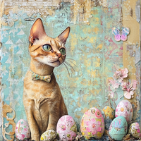 Thumbnail for Cat Sign, DCO-13662, Sign For Wreath, 10x10