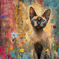 Thumbnail for Cat Sign, DCO-13664, Sign For Wreath, 10x10