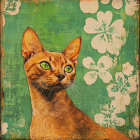 Thumbnail for Cat Sign, DCO-13665, Sign For Wreath, 10x10