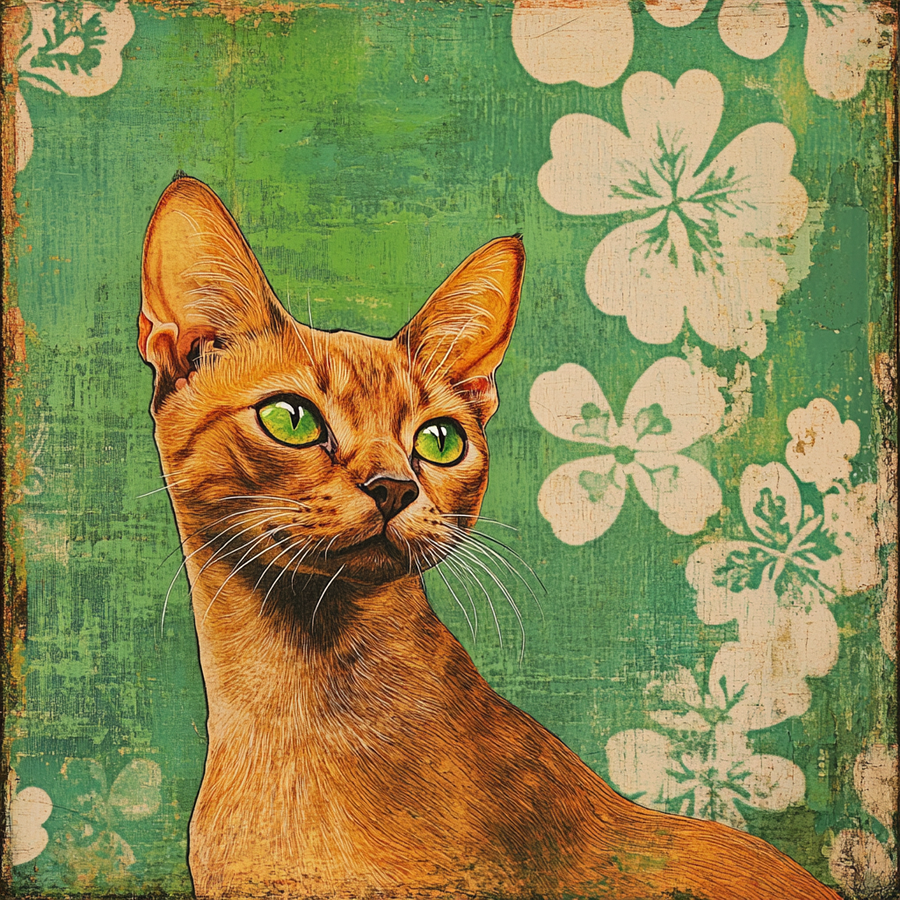 Cat Sign, DCO-13665, Sign For Wreath, 10x10" Metal Sign