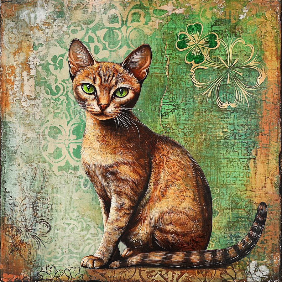 Cat Sign, DCO-13668, Sign For Wreath, 10x10" Metal Sign