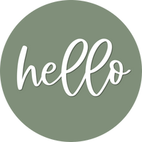 Thumbnail for Hello Door Hanger, 4 Holes Door Hanger, DCO-W-00057-DH, 22 in Round Wood