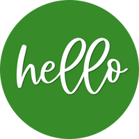 Thumbnail for Hello Door Hanger, 4 Holes Door Hanger, DCO-W-00067-DH, 22 in Round Wood