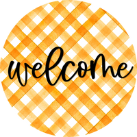 Thumbnail for Welcome Door Hanger, 4 Holes Door Hanger, DCO-W-00072-DH, 22 in Round Wood