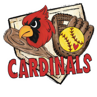 Thumbnail for Cardinal Softball 22" Wood Door Hanger - DCO-W-01185-DH