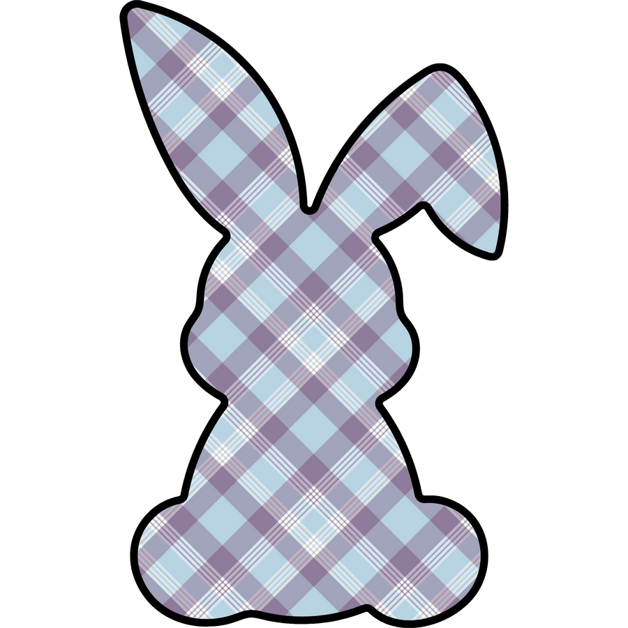 Easter Bunny Shape 22" Wood Door Hanger - 47798325051547